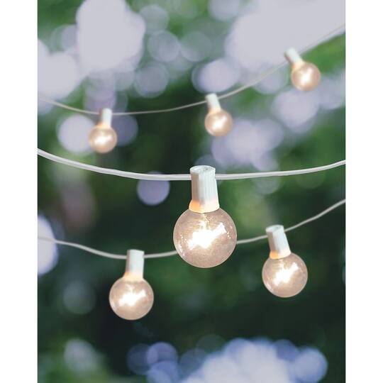 30ct Clear Globe Bulb String Lights By Ashland Michaels 30ct Clear Globe Bulb String Lights By, Round Bulb String Lights